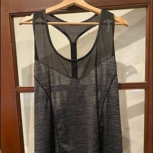 Grey Workout Tank, good shape, Flattering to Curves. 2X